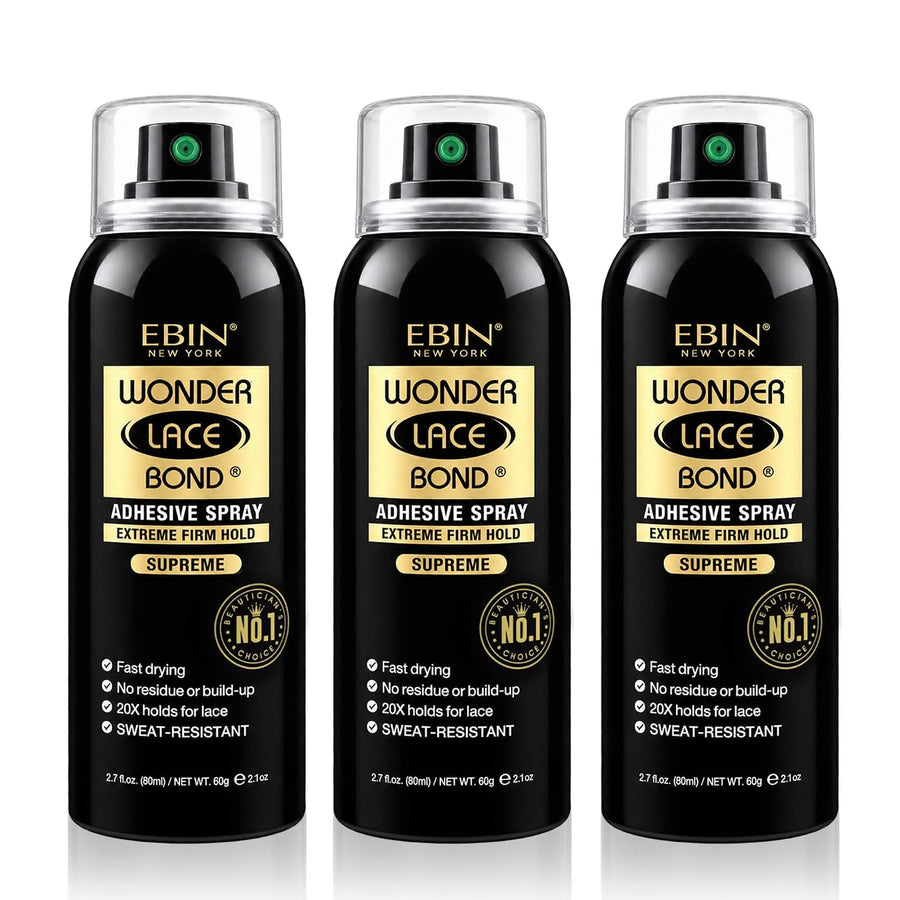 Wonder Lace Bond Adhesive Spray Supreme, 2.7 Fl Oz (3-Pack)