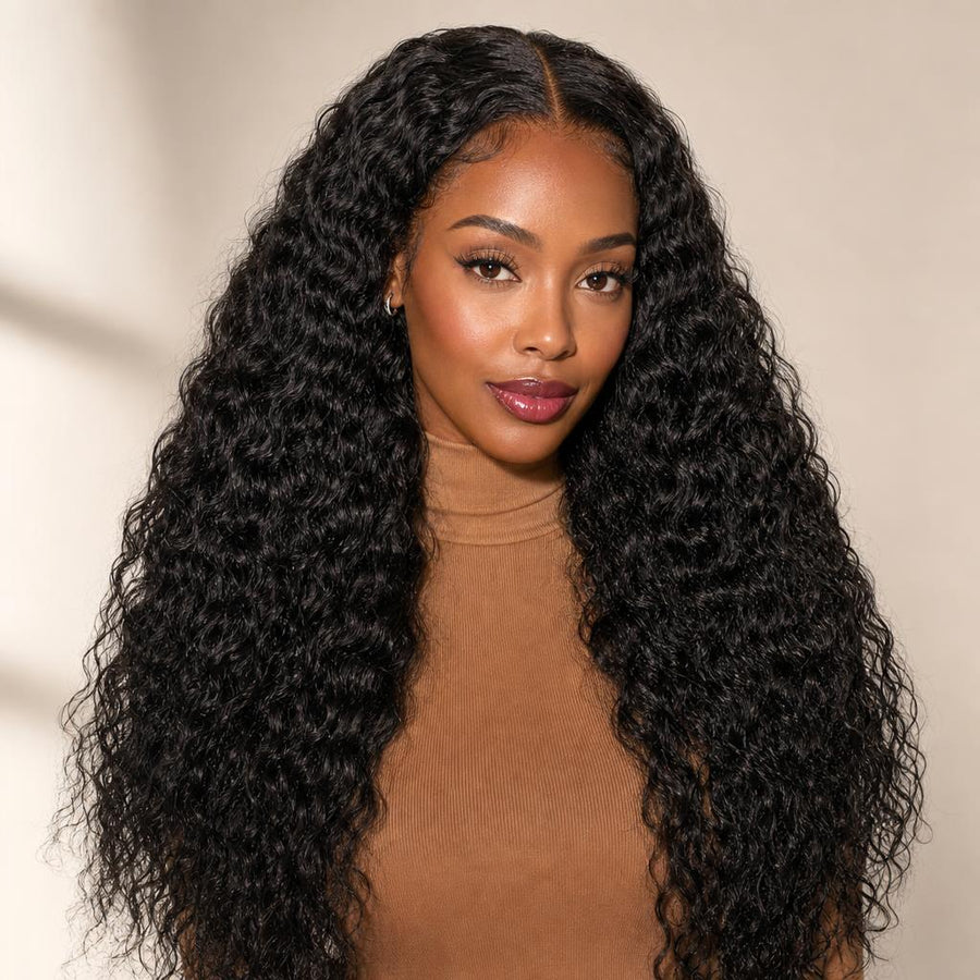 ILVON Ocean Curl deep wave wig, front view